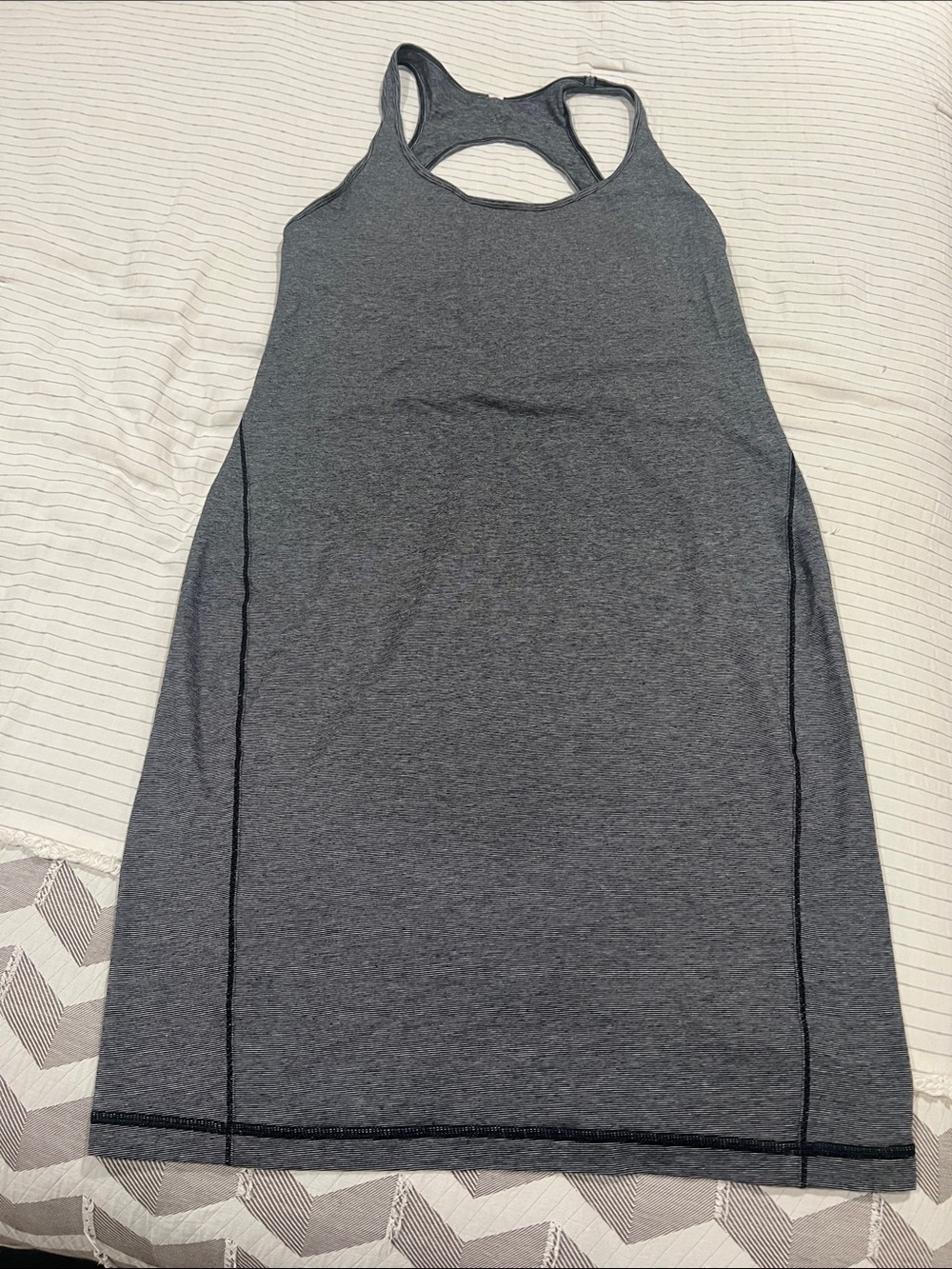 Gray Racerback Athletic Tank Dress Lululemon